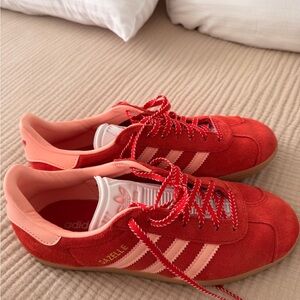 Adidas Women's Red and Pink Sneakers